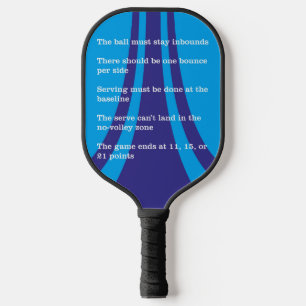 Raquette De Pickleball Conception Futuriste Simple Avec Règles