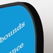 Raquette De Pickleball Conception Futuriste Simple Avec Règles (Détail gauche)