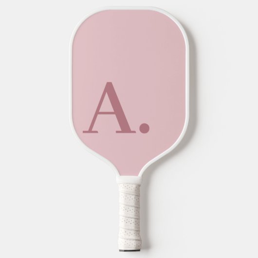 Raquette De Pickleball Conception minimale avec énorme Monogramme moderne (Recto)