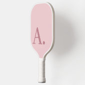 Raquette De Pickleball Conception minimale avec énorme Monogramme moderne (Gauche)