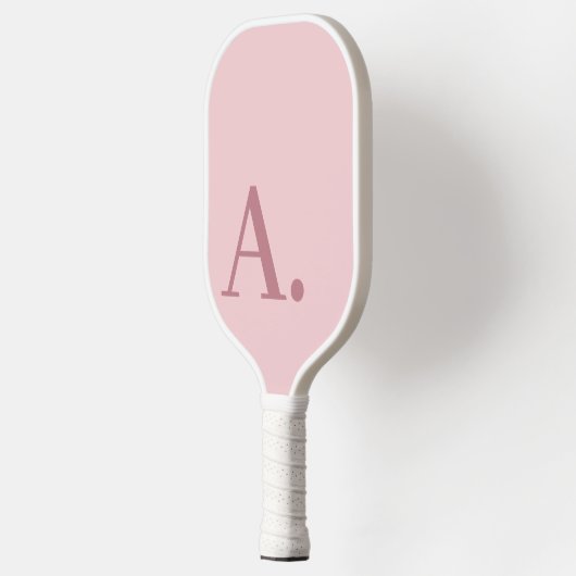 Raquette De Pickleball Conception minimale avec énorme Monogramme moderne (Gauche)