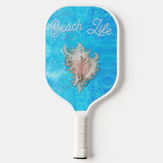 Raquette De Pickleball Conch Shell "Beach Life" (Verso)