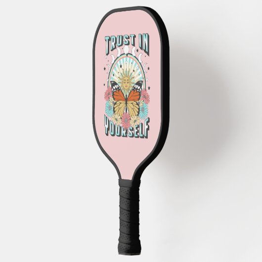 Raquette De Pickleball Confiance en soi | Soleil céleste et papillon (Gauche)