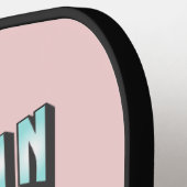 Raquette De Pickleball Confiance en soi | Soleil céleste et papillon (Détail gauche)