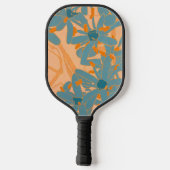 Raquette De Pickleball Contemporary Leaf Design Peach (Verso)