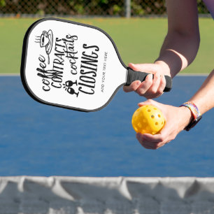 Raquette De Pickleball Contrats de café Cocktails Réaliseur de fermeture