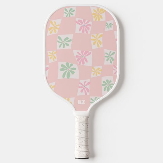 Raquette De Pickleball Contrôle floral ondulé (Recto)