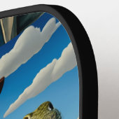 Raquette De Pickleball Cool Alligator Randonnée Abstrait (Détail gauche)