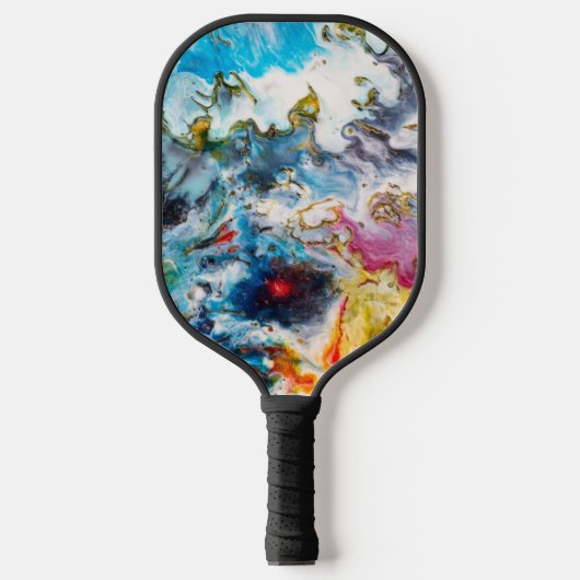 Raquette De Pickleball Cool & Art Abstrait coloré (Recto)