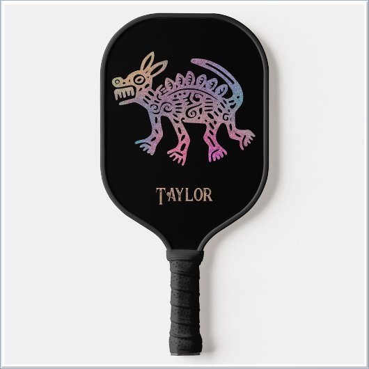 Raquette De Pickleball Cool Aztec Design Chien