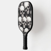 Raquette De Pickleball Cool Crâne noir et blanc (Gauche)