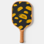Raquette De Pickleball Cool et amusant yummy taco motif Monogram Water Bo (Verso)