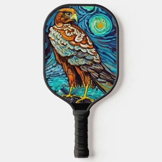Raquette De Pickleball Cool Hawk Starry Night Art (Recto)