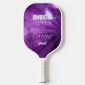 Raquette De Pickleball Cool Purple Disco Queen Pickleball Champ (Recto)