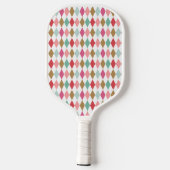 Raquette De Pickleball Cool Retro Jacquard Diamants Motif Monogramme Pick (Verso)