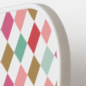 Raquette De Pickleball Cool Retro Jacquard Diamants Motif Monogramme Pick (Détail gauche)