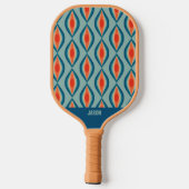 Raquette De Pickleball Cool Retro Pattern Pickleball Paddle (Verso)