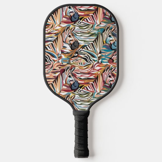 Raquette De Pickleball Cool Zebra Imprimer Art Abstrait (Recto)