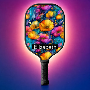 Raquette De Pickleball Coquelicot Personnalisé Coloré et Vif