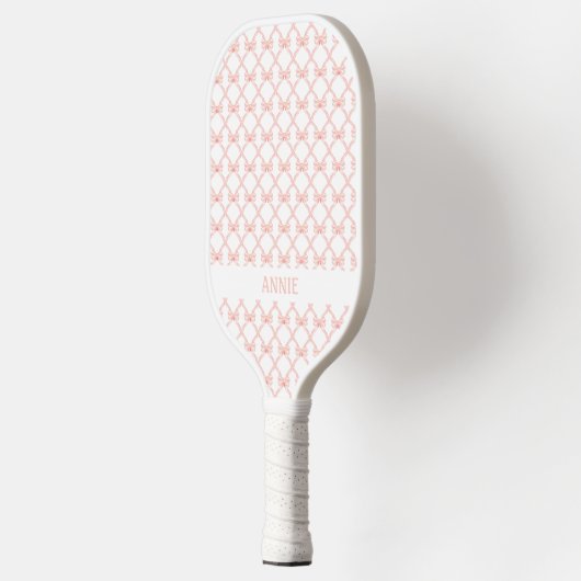 Raquette De Pickleball Coquette Bow rose Personnalisée Pickleball Paddle (Gauche)