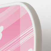 Raquette De Pickleball Coquette Pink Snowflake Nom de l'avion (Détail gauche)