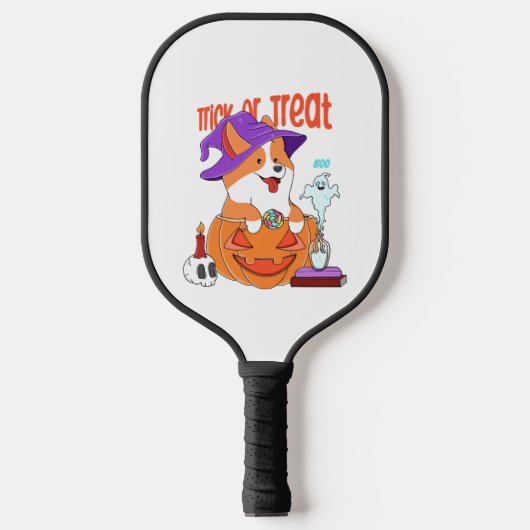 Raquette De Pickleball Corgi Halloween (Recto)