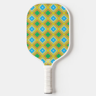 Raquette De Pickleball Cornflower harmonieux couleurs Angled Line Art