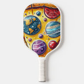 Raquette De Pickleball Cosmic Pizza Adventure" (Recto)