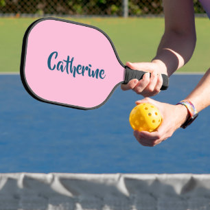 Raquette De Pickleball Coton Candy rose Nom élégant Minimaliste tendanc
