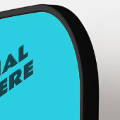 Raquette De Pickleball Coucher de soleil de plage tropical (Détail gauche)