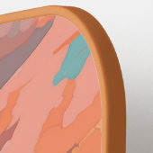 Raquette De Pickleball Coucher de soleil de plage tropicale sur mesure (Détail gauche)