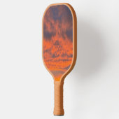 Raquette De Pickleball Coucher de soleil sur le feu (Gauche)