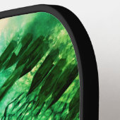 Raquette De Pickleball Couches de cristaux verts (Détail gauche)