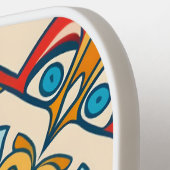 Raquette De Pickleball couleur mosaïque, Mandala-Motif (Détail gauche)