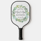 Raquette De Pickleball Couleur personnalisée Mariage de la verdure (Recto)