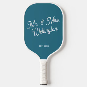Raquette De Pickleball Couleur personnalisée moderne Couple Mariage de sc