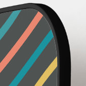 Raquette De Pickleball Couleur Rétro Soignée Professionnelle (Détail gauche)