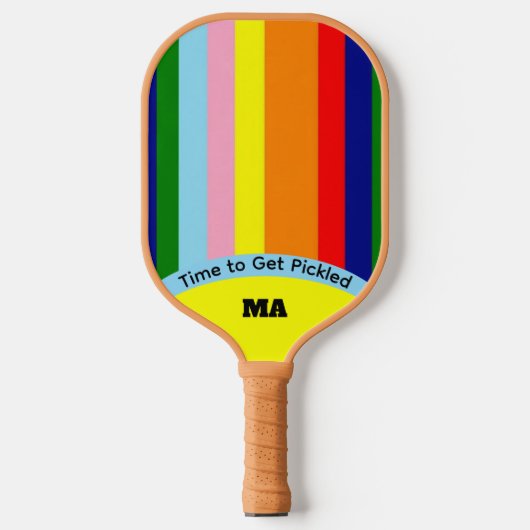Raquette De Pickleball Couleur Rétro Vive Drôle Cool (Recto)