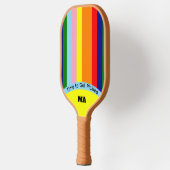 Raquette De Pickleball Couleur Rétro Vive Drôle Cool (Gauche)