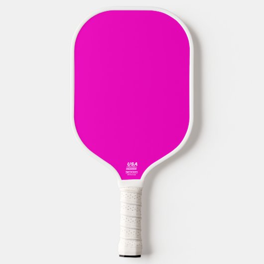 Raquette De Pickleball Couleur solide rose chaud (Verso)