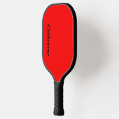 Raquette De Pickleball Couleur solide rouge | Classic Personnalisé (Gauche)