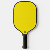 Raquette De Pickleball Couleur uni jaune canari (Verso)