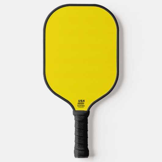 Raquette De Pickleball Couleur uni jaune canari (Recto)