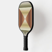 Raquette De Pickleball Couleurs D'Art Motif Brown, Vert Et Tan (Gauche)