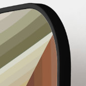 Raquette De Pickleball Couleurs D'Art Motif Brown, Vert Et Tan (Détail gauche)