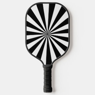 Raquette De Pickleball Couleurs DIY Rayons Soleil Noir Blanc S