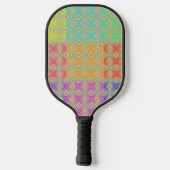 Raquette De Pickleball Couleurs Du Motif Diamant Alternative Rainbow (Verso)
