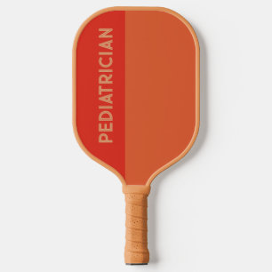 Raquette De Pickleball Couleurs personnalisées Rouge Orange Rétro Pédiatr