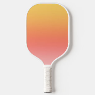Raquette De Pickleball Couleurs simples - Jaune à Misty Pink ombre