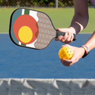 Raquette De Pickleball Coup de soleil Abstrait